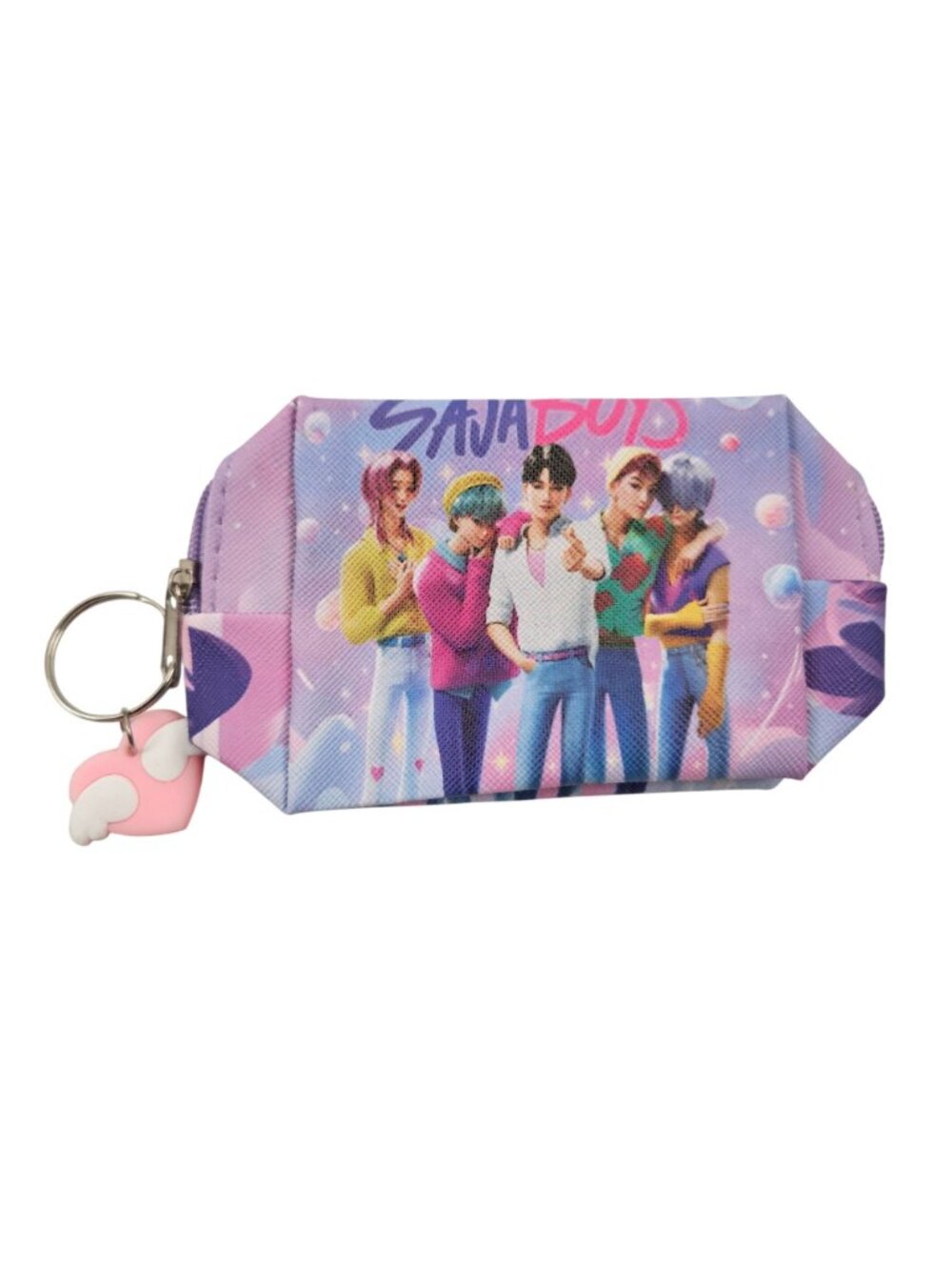Kpop Demon Hunter Coin Purse Set of 12 Heart Charm Pastel Change Pouch NWOT - Picture 4 of 10
